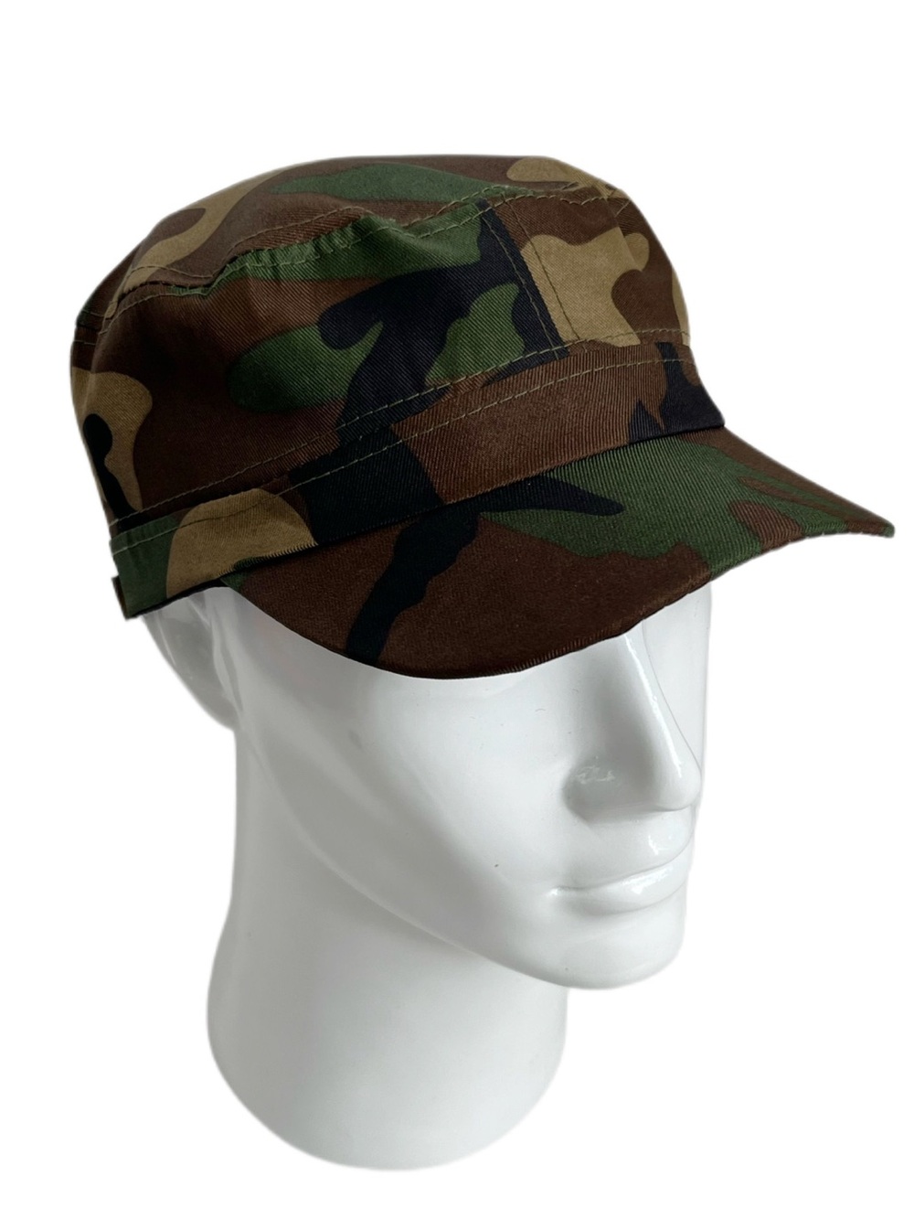 Camo Military-Style Cap - Green & Brown